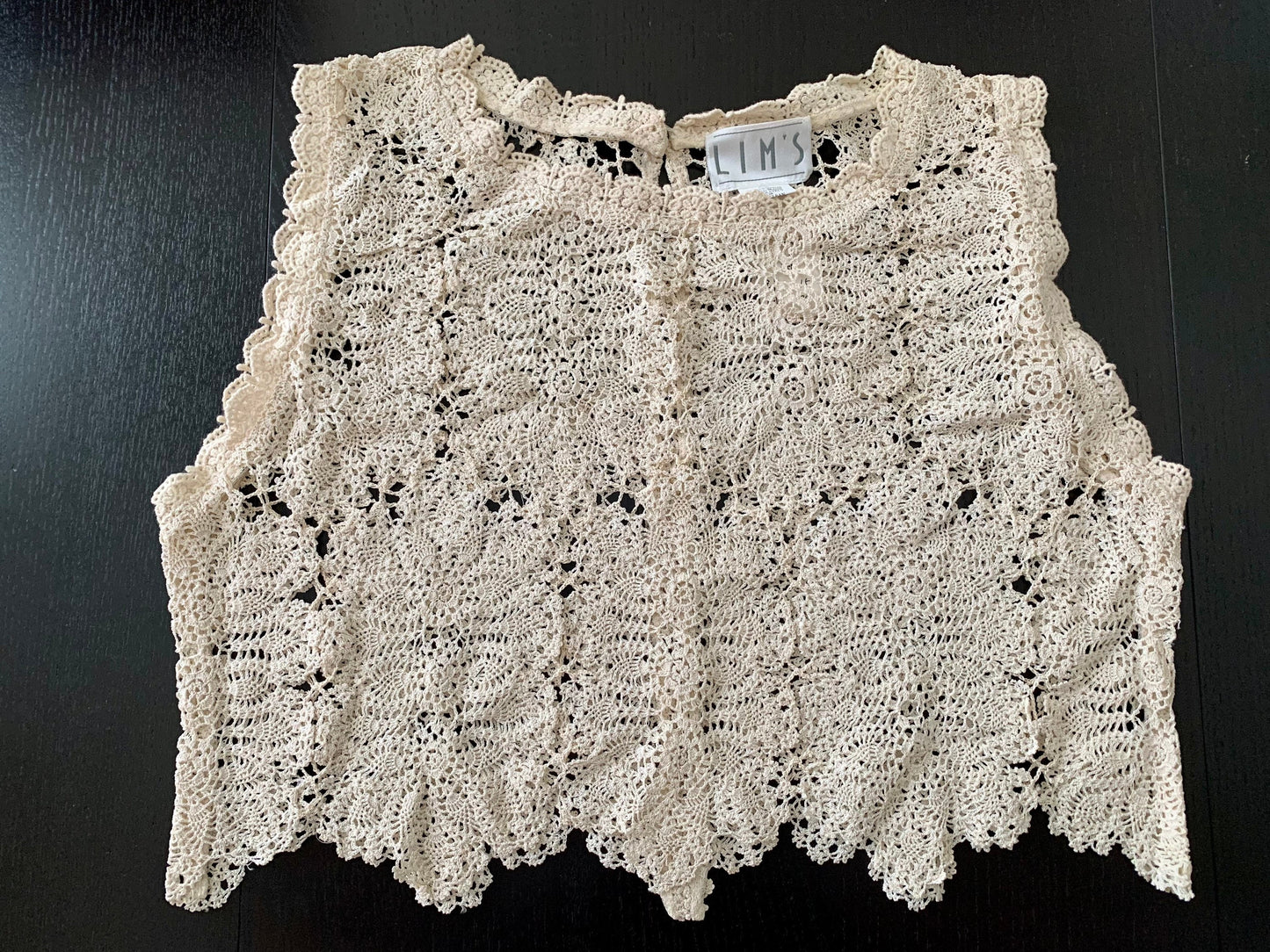 Vintage Doily Crop Tank Top