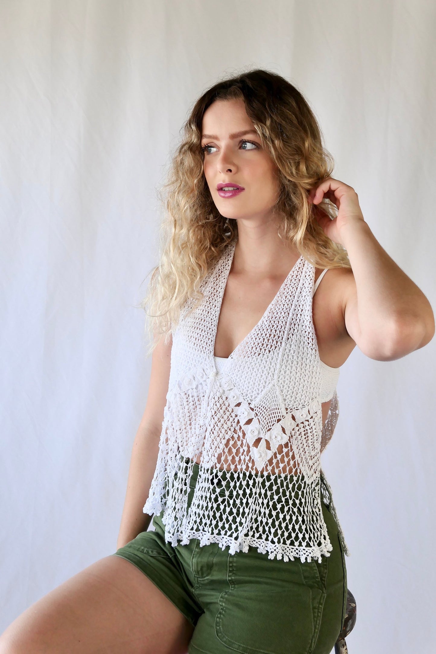 Hand Crocheted Halter Top