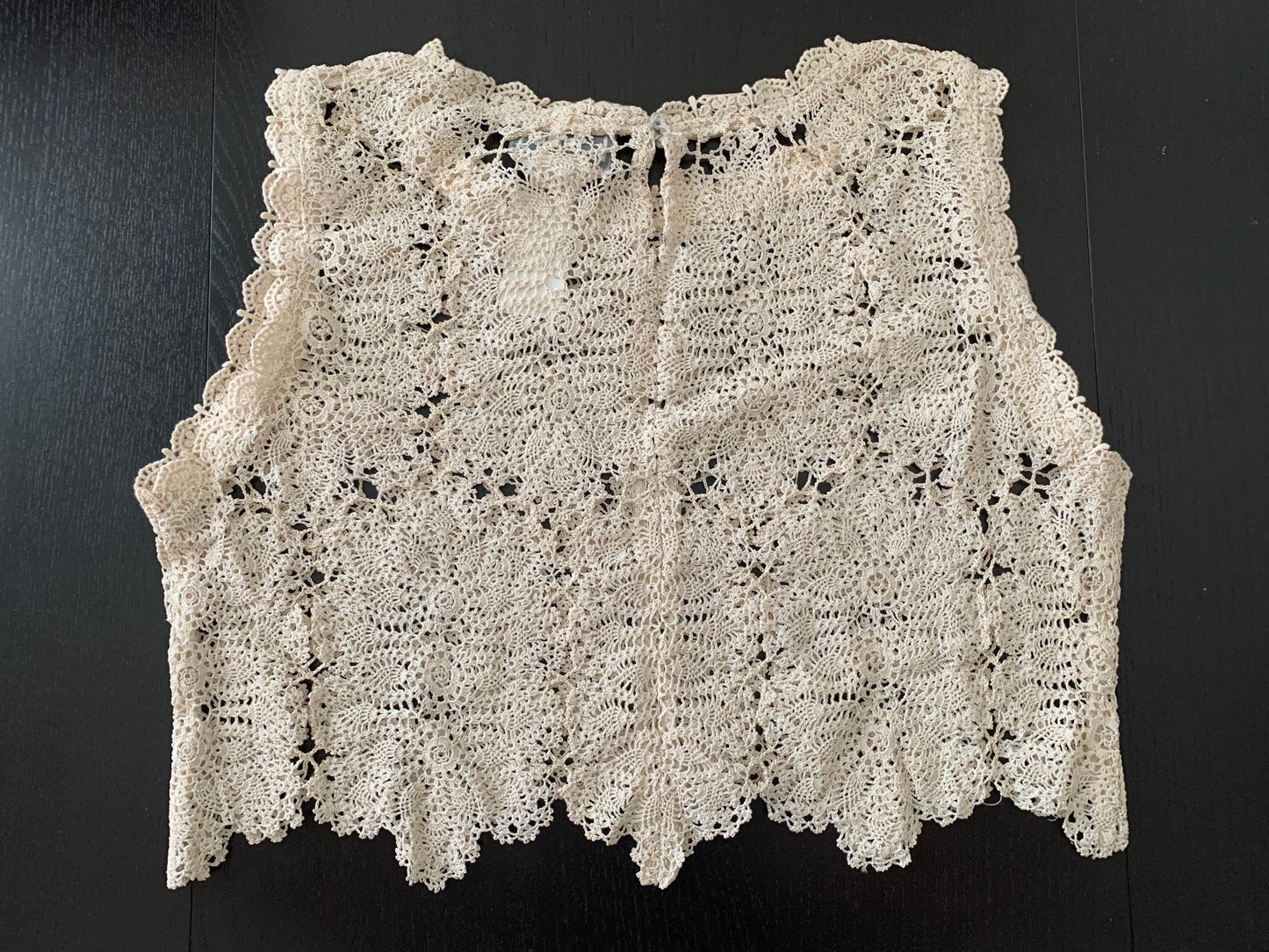 Vintage Doily Crop Tank Top