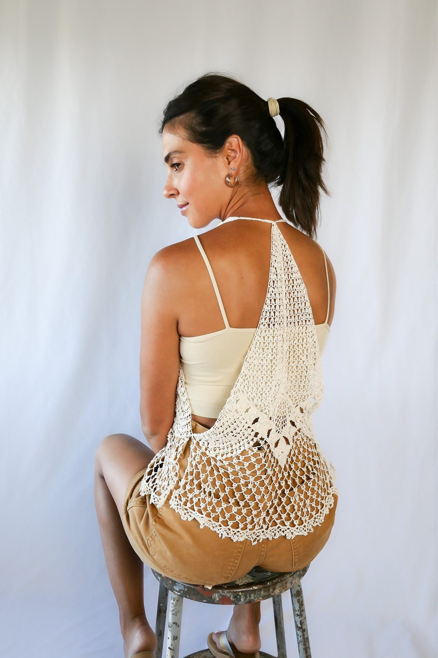 Hand Crocheted Halter Top