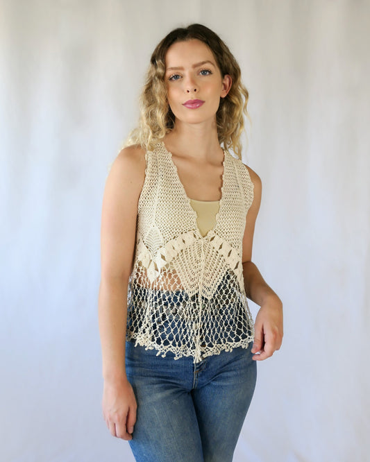 Lim's Vintage All Hand Crochet Cover-up