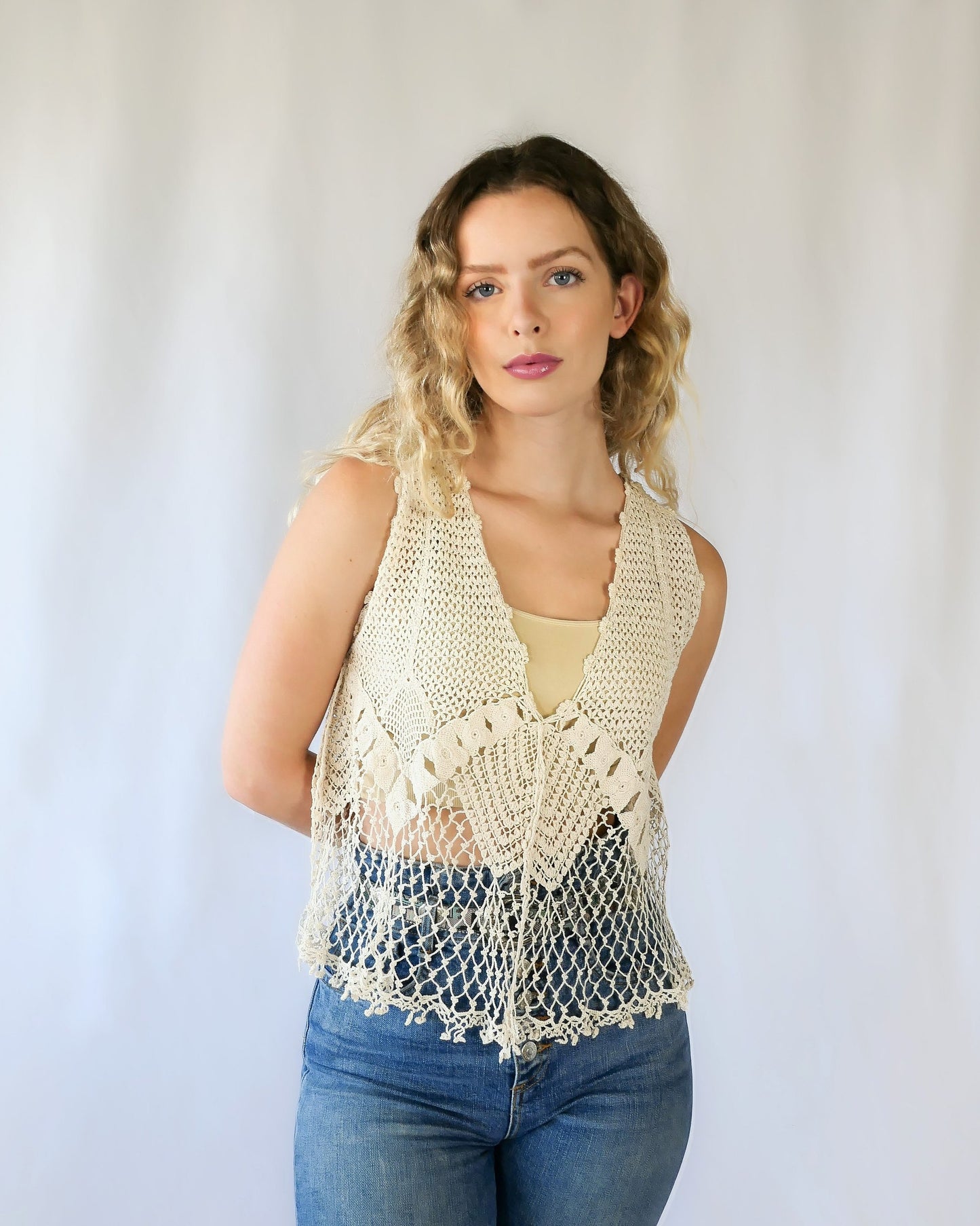 Lim's Vintage All Hand Crochet Cover-up