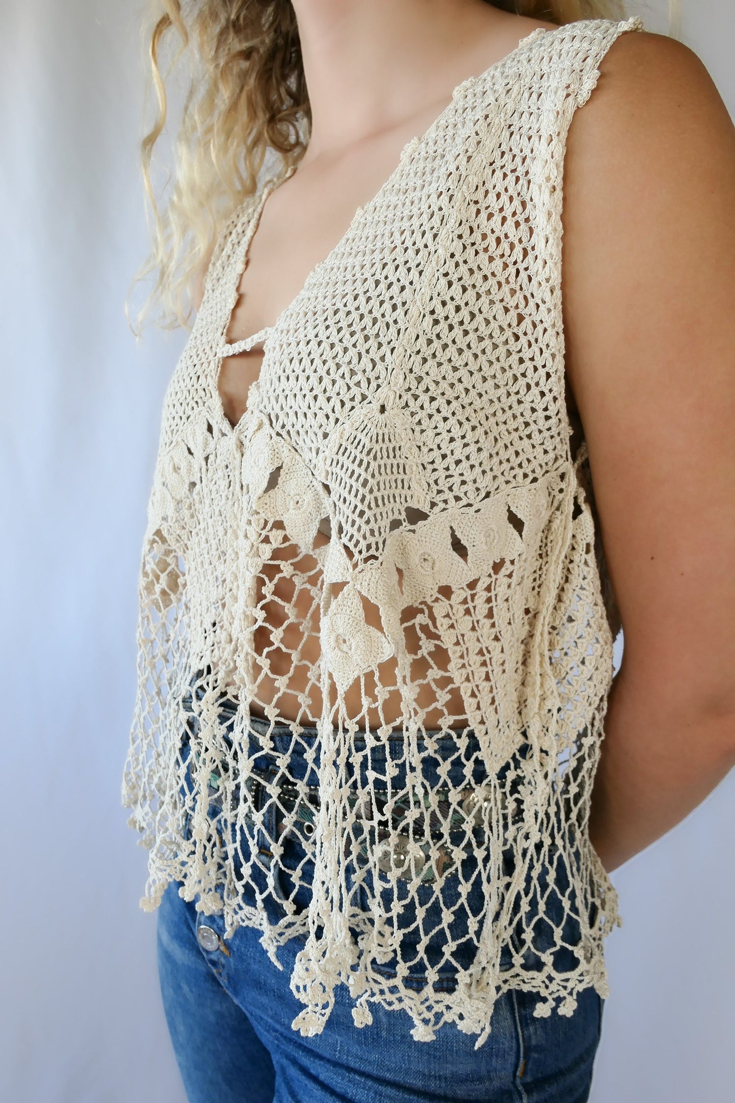Lim's Vintage All Hand Crochet Cover-up